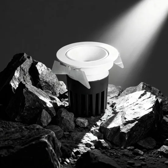 75mm Cutout Waterproof IP54 Adjustable Recessed Downlight