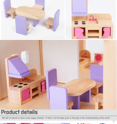 Pink Doll House wooden toys