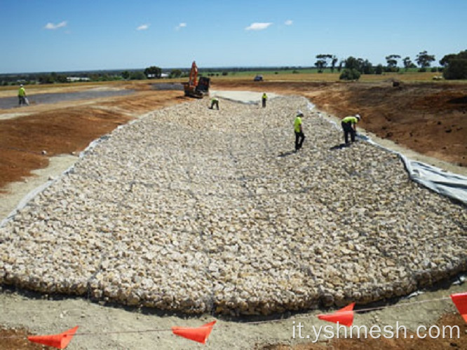 Materasso grigio esagonale Reno Gabion