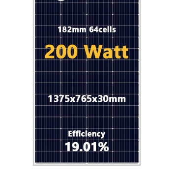 182mm Series 200W Mono Solar Panel