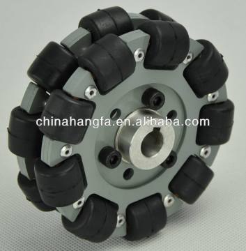 101.6mm double aluminum Omni robot wheel with bearings QL-10