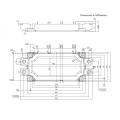 Caso de baja inductancia 600HFX170C6S 1700V 600A Módulo IGBT