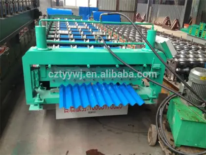 Decorative building material plc controlled system roof roll forming