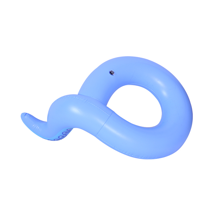 ISO9001 OEM Factory 135*92*75 cm New Octopus Tail inflatable swimming pool floating ring adult swimming circle custom pool float