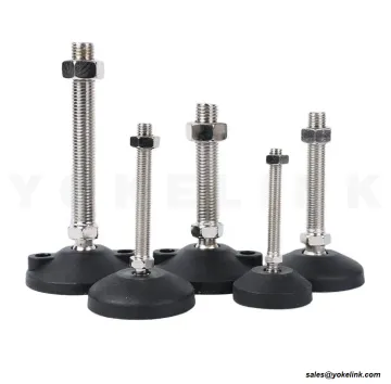 Metal/Nylon Base Bolt Down Universal Leveling Feet M8~M24
