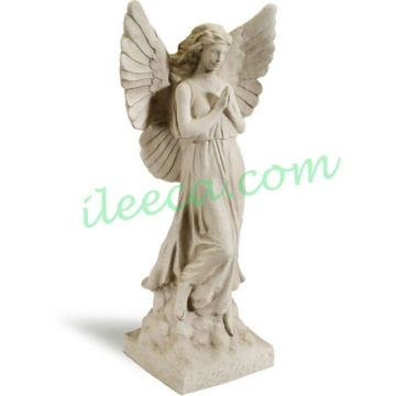 Angel pray statue carved stone