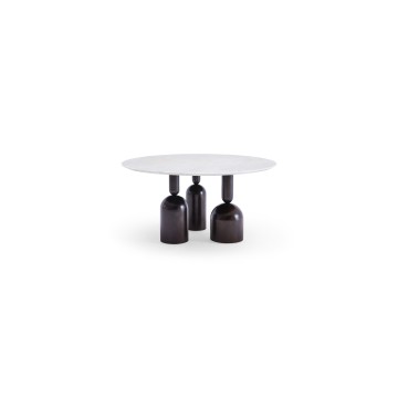 Wit Carrara Natural Marble Fraxinus Matt Black schilderij Moderne luxe centrum betonnen salontafel