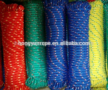 Polypropylene diamond braided rope