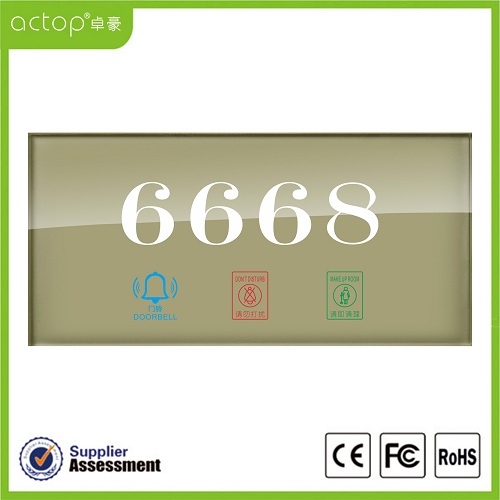Hotel Door Plates with LED