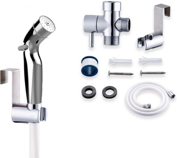 Handheld Bidet Shower Set for Bathroom Hygiene and Pet Cleaning