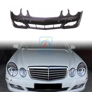 White Front Bumpers for Mercedes-Benz E-Class W211 - Replace Bumper Plates