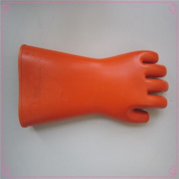 Glove di gomma resistente industriale/guanti in gomma industriale arancione/guanti industriali
