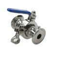 Stainless steel non-stagnant ball valve