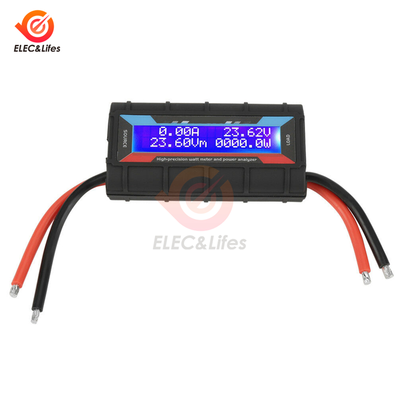 Digital LCD 130A 60V Wireless Battery Tester Watt Meter Power Volt Amp Monitor Analyzer for RC model airplane