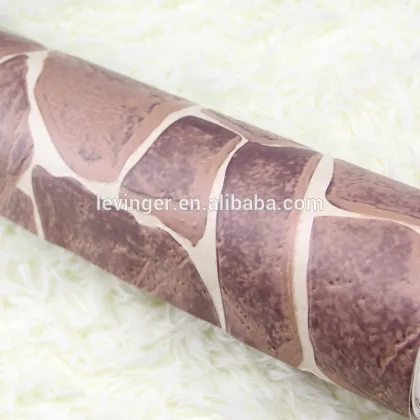 Levinger 3D Personalized Brown Stone shaped Wallpaper for House