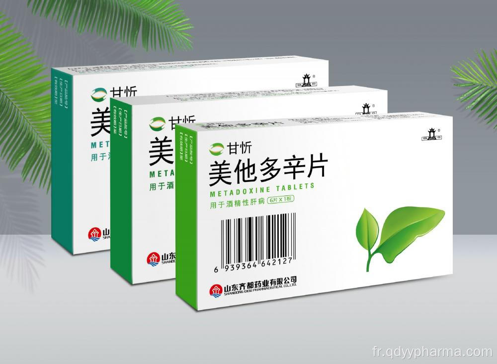 Comprimés de métadoxine 500 mg pour les maladies du foie