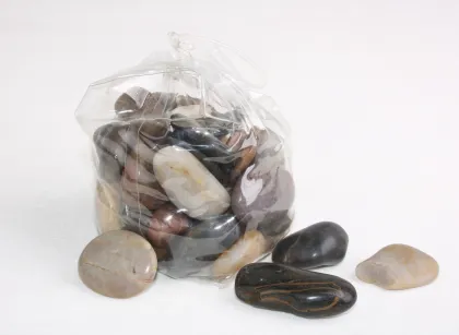 Decorative Snow white Round Pebble Stone