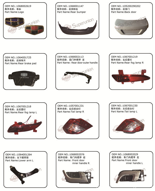 GEELY auto spare parts (1)