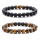 Tiger Eye Stone Beads Bracelet Elastic