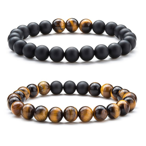 Tiger Eye Stone Beads Bracelet Elastic