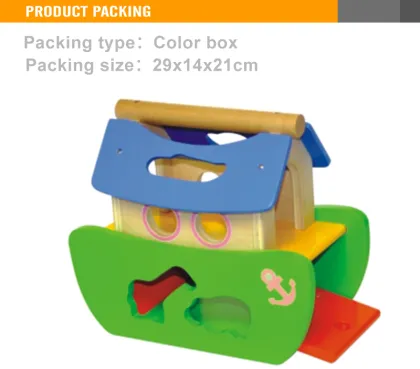 New Play Toys Kids Wooden Boat Toy Boat
