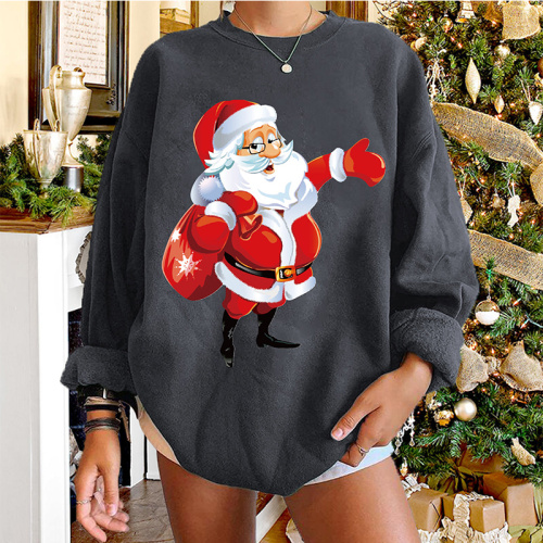 Women'S Pajamas Set Womens Long-Sleeve T-Shirt Round Neck Loose Shirts Manufactory