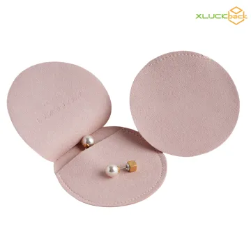Round Velvet Jewelry Pouch with Plush Interior