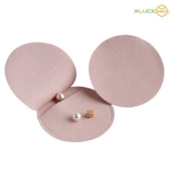 Round Velvet Jewelry Pouch with Plush Interior
