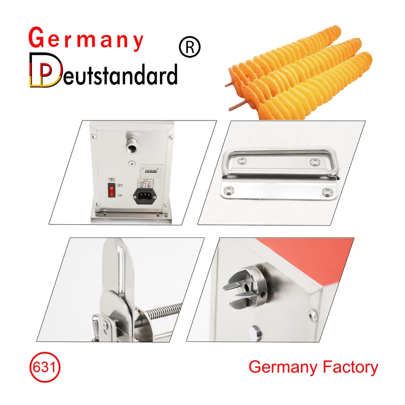 Elektrischer vollautomatischer Stretch-Tornado-Kartoffelschneider