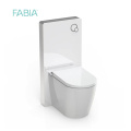 White Glass Cabinet Cistern For Floor Mounted Toilet