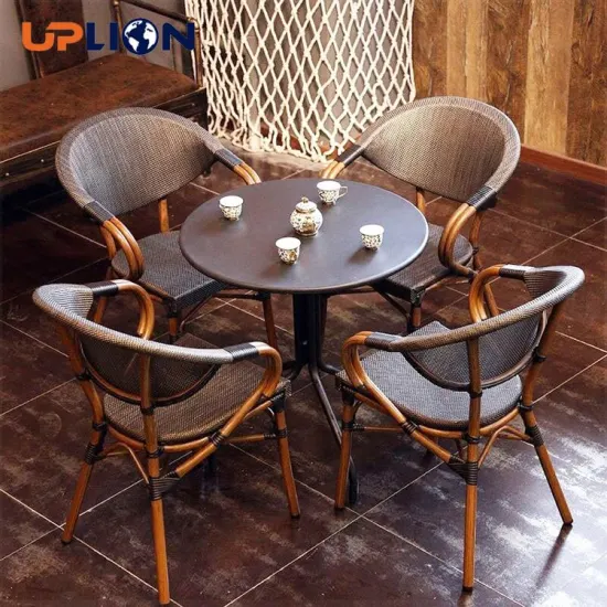 Uplion Wholesale French Bistro Coffee Shop Table and Chair Sets