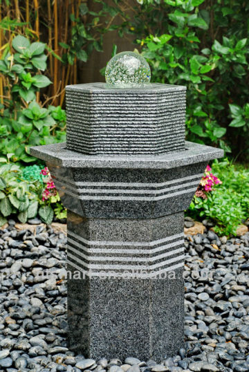 Granite Crystal Fountain with ball