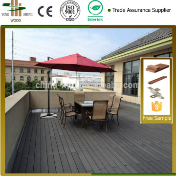 China wood plastic terrace floor free samples