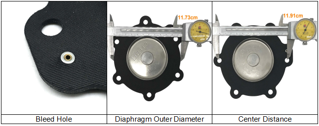 DB112/G VNP/VEM212 VNP/VEM312 VNP/VEM412 Valve Diaphragm Kit