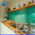 Toughened Back Painted Glass Panel Backsplash