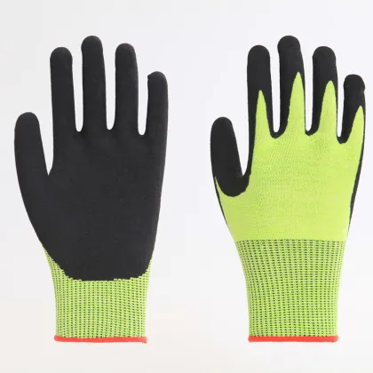Nitrile Coated Polyester Labor Protective Safety Gloves