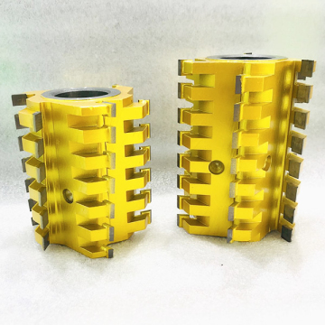 90° 35mm Diameter 6 Teeth Tungsten Carbide Steel Woodworking Planer Cutter Head with H120 TCT Blades