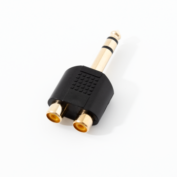 1/4 Inch to Dual RCA Female Y Splitter Audio Adapter