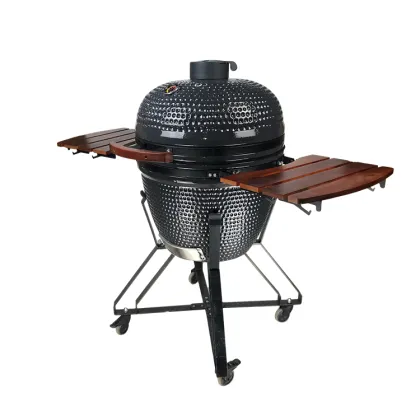 KIMSTONE 23.5 Inch Smoker Barbecue Grills Kamado Joe Ceramic BBQ