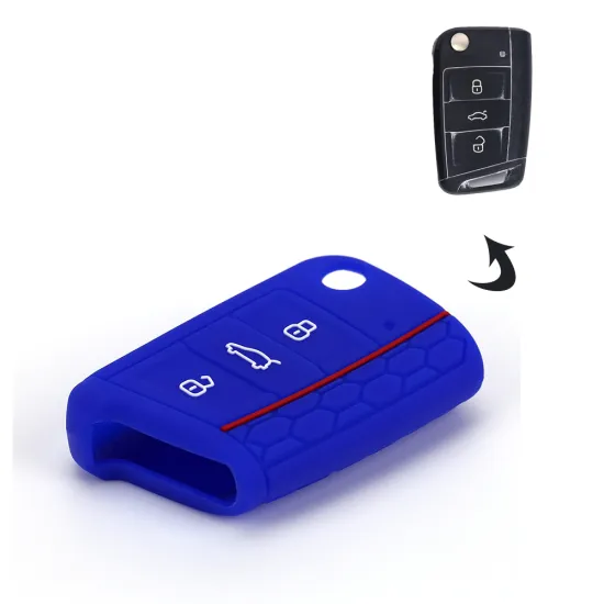 silicone embossed car key cover