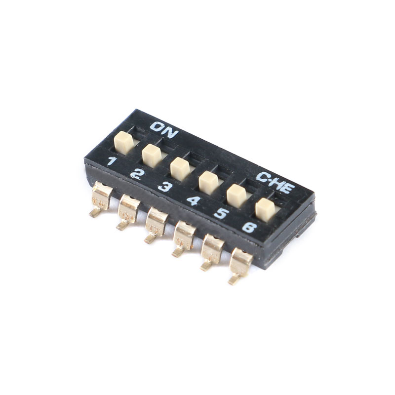 5Pcs/lot DIP switch Toggle Switches 2.54mm SMD 1P/2P/3P/4P/5P/6P/8P black 2.54MM SMD Switch Gold Plated Pin