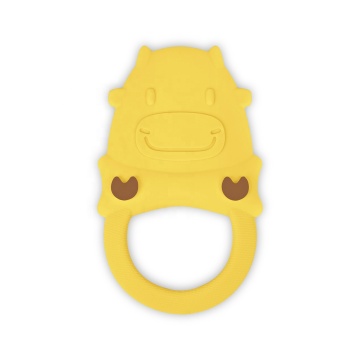 LFGB Food Grade Schöne Tierform BPA Free Kuh lustige Silikon Baby Kind Kleinkind Zähnen