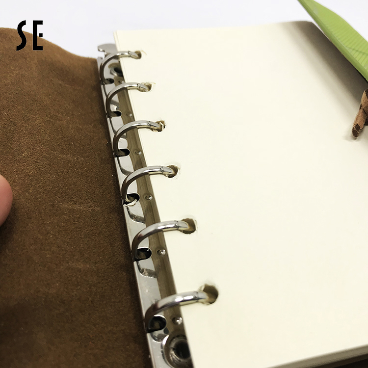 Custom Printed on Demand A5 Planner Notebook Leather with Ring Binder