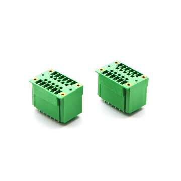 Bloco de terminais plugável com passo de 3,81 mm verde 12P