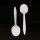 White Color Disposable Plastic PS Knife Spoon Fork