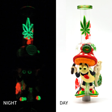 Glass Smoking Bongs with 420 Mushroom man