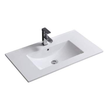 Modern Oval Ceramic Hotel Countertop Sinks