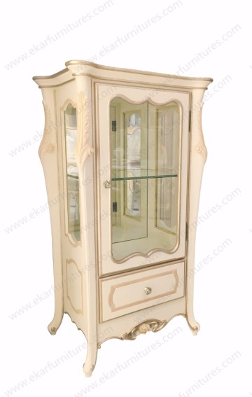 Tall plywood white wine cabinet / wine cabinet wood