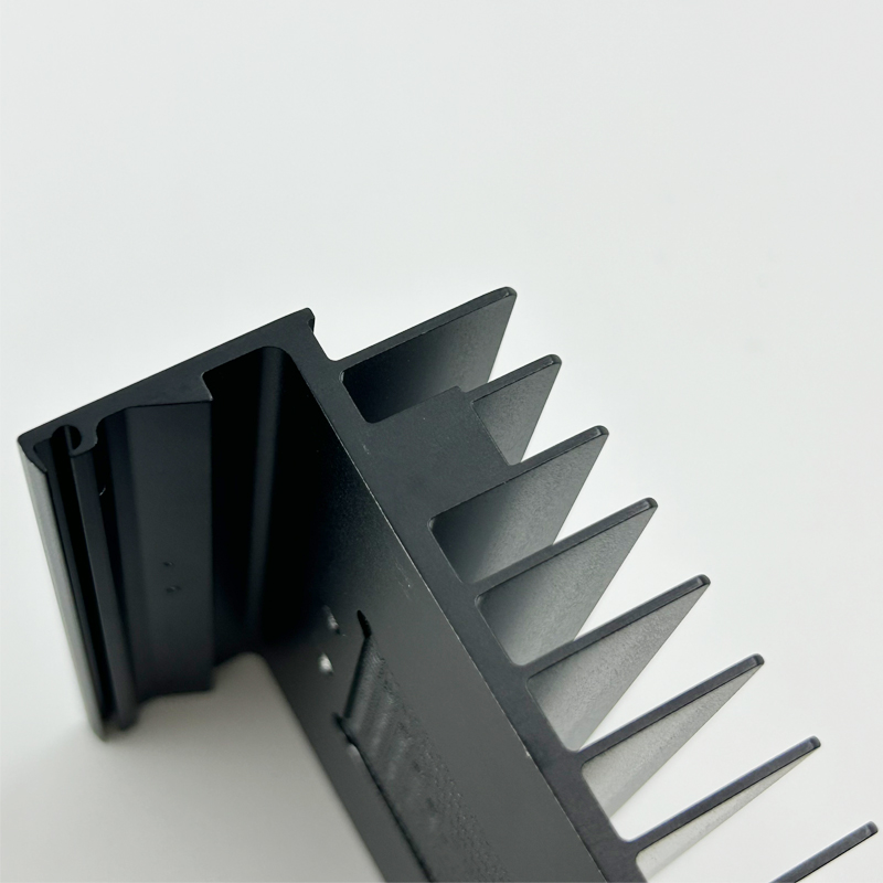 Anodized black Aluminum Extruded Heat Sink Material