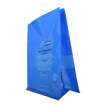 Tilpasset trykt flatbunn matpose platsic bag